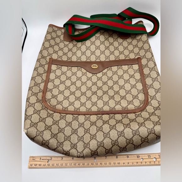 Gucci Sherry Line PVC Canvas Tote Shopper Bag - vintage - Picture 2 of 6